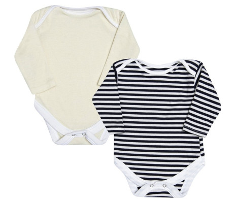 Kardelen Bebe Uzun Kollu Body 0-3 Ay 2'li