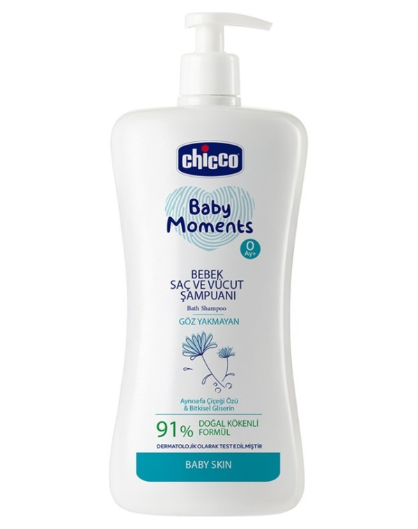 Chicco Baby Moments Doğal Bebek Saç & Vücut Şampuanı 750 Ml