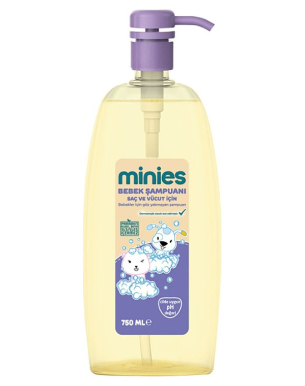 Minies Bebek Saç Ve Vücut Şampuanı 750 Ml