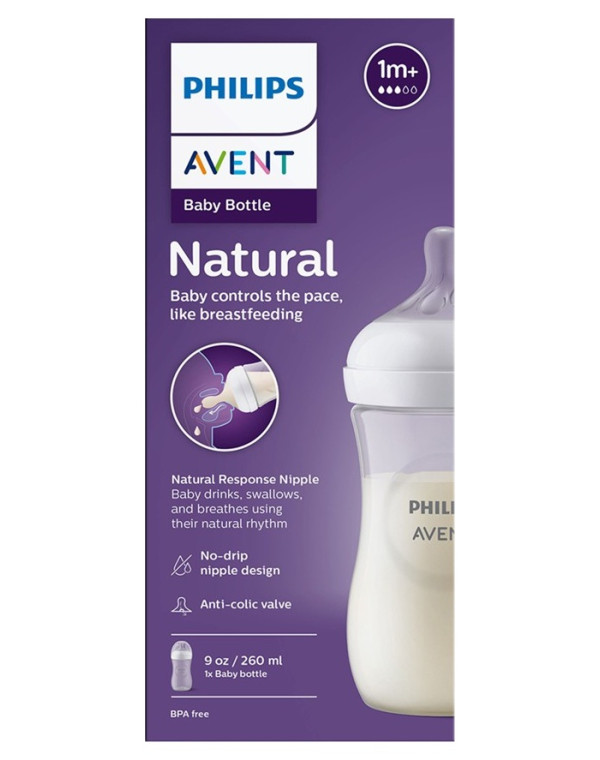Philips Avent Doğal Tepkili 1+ Ay PP Biberon 260 Ml