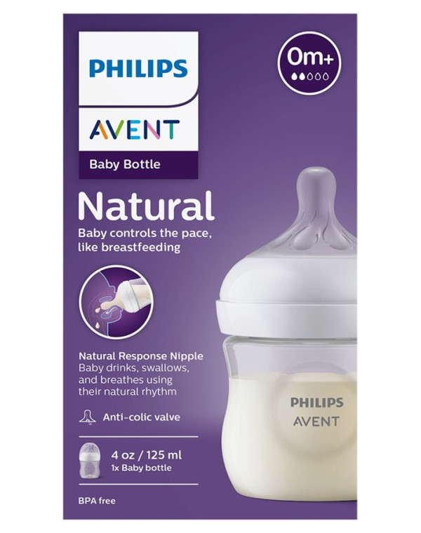 Philips Avent Doğal Tepkili 0+ Ay PP Biberon 125 Ml