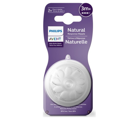 Philips Avent 4 Numara 3+ Ay  Biberon Emziği 2'li
