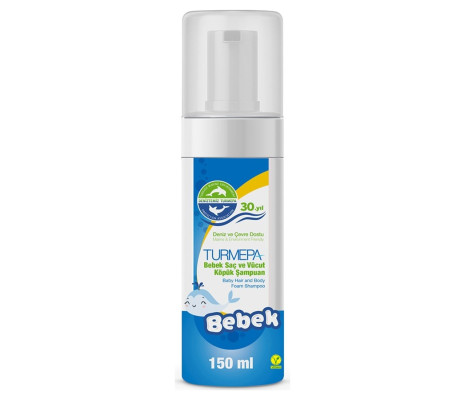 Turmepa Bebek Saç ve Vücut Köpük Şampuan 150 Ml
