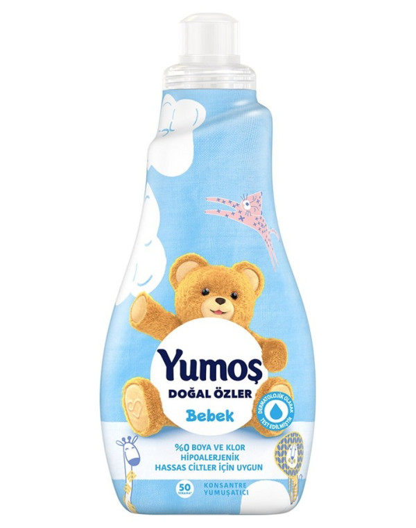 Yumoş Doğal Özler Konsantre Çamaşır Yumuşatıcısı Bebek 1200 Ml