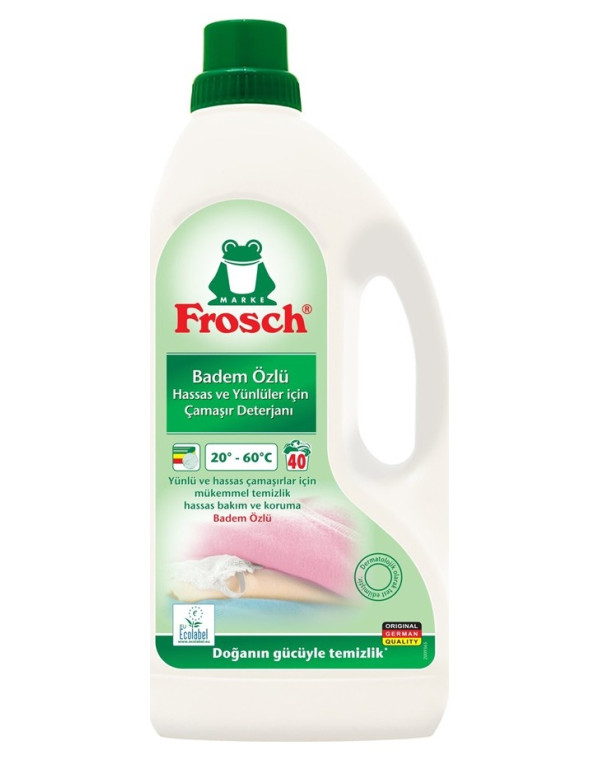 Frosch Badem Özlü Hassas ve Yünlüler Çamaşır Deterjanı 1.5 L